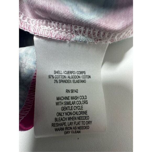 London Times Shift Dress Zipper Knee Length Geometric Floral Print Size 8 - Picture 10 of 11